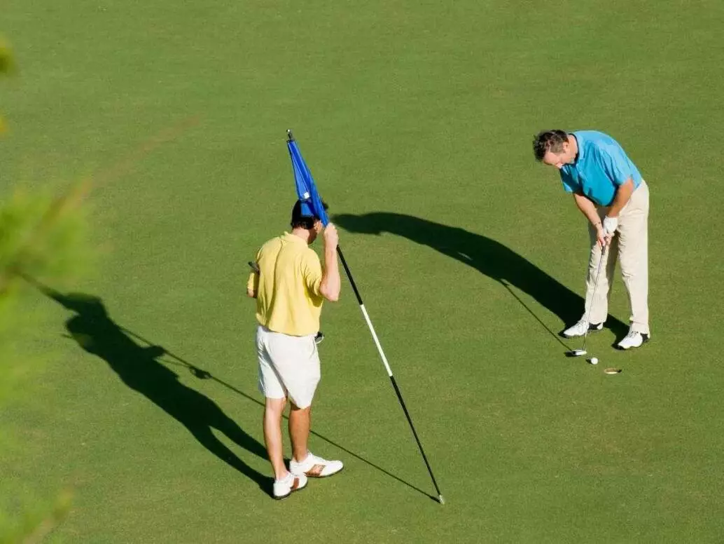 Golfers on the green