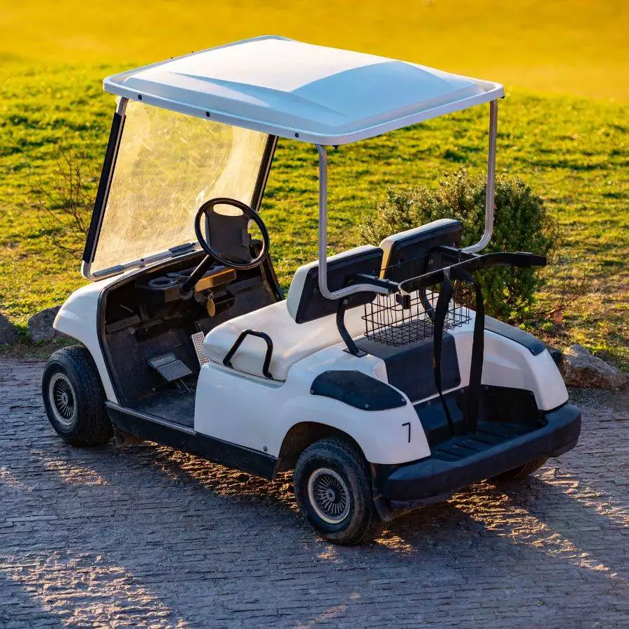 Golf Cart Parked Away