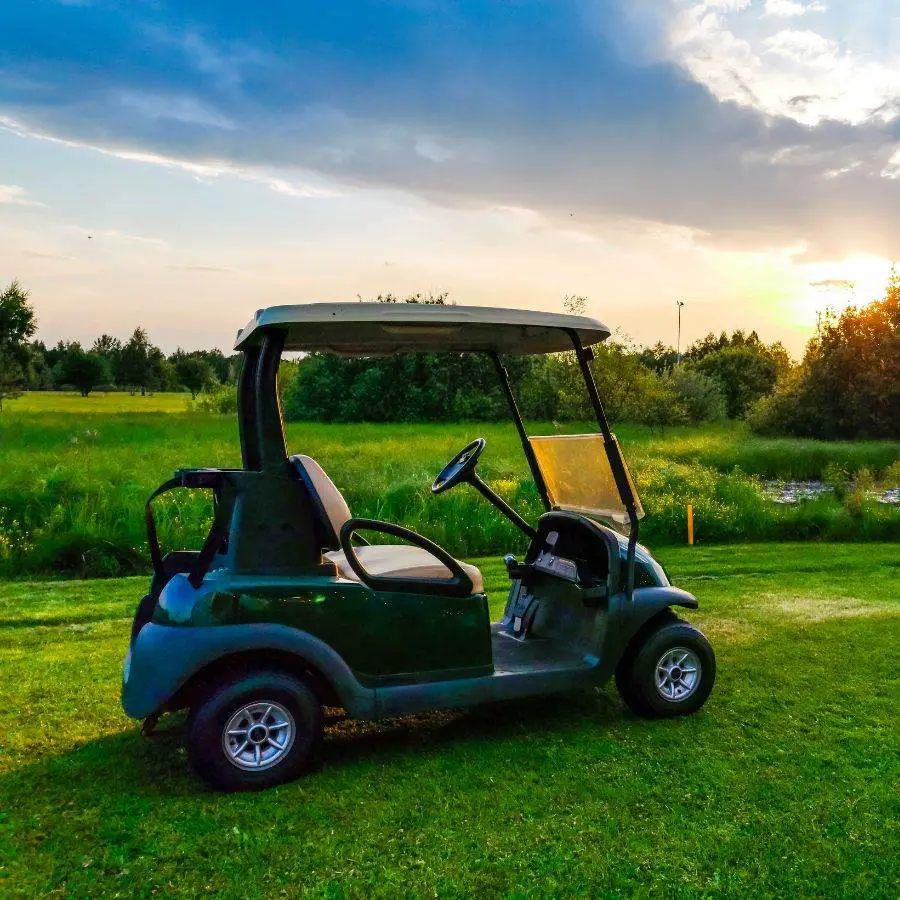 Golf Cart on the Golf Course