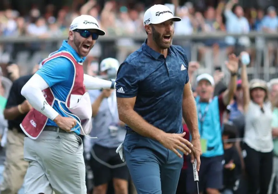 Austin Johnson with Dustin Johnson