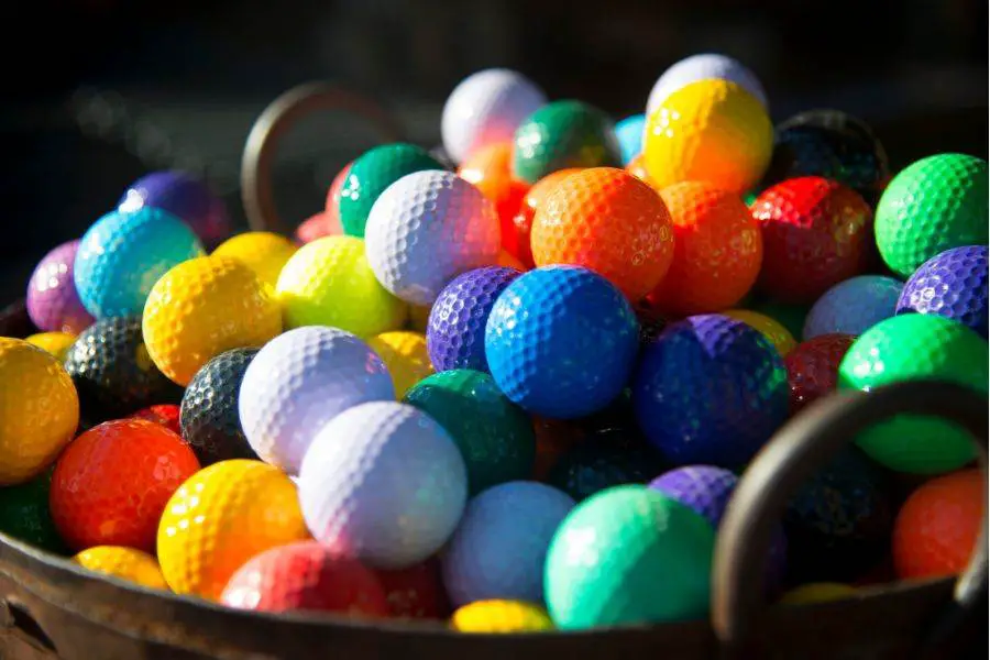 Coloured Golf Balls