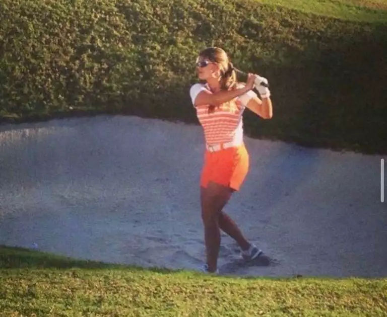 Valeria-Ochoa-Sand-Trap-Orange-Shorts