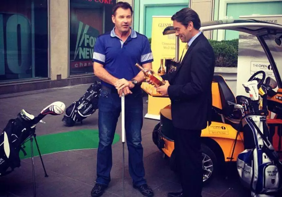 Nick Faldo Chatting