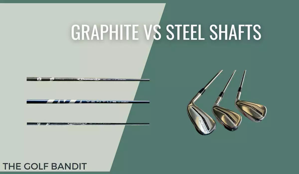 Image of graphite and steel shafts side by side