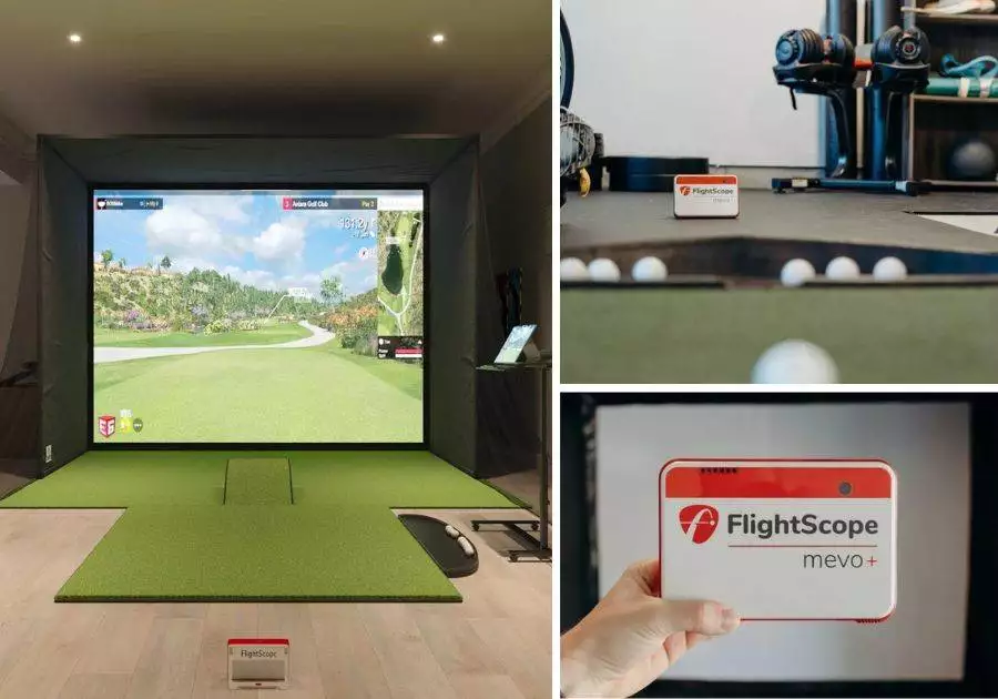 Mevo Plus SwingBay Golf Simulator Set by FlightScope