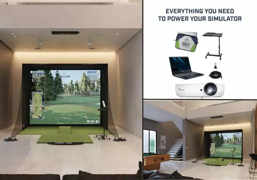 Uneekor EYE XO SwingBay Golf SImulator Setup