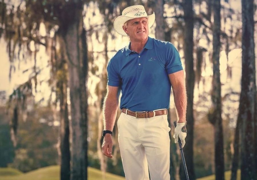 Greg Norman with Shark Hat